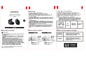 Manual de uso Gadnic ABLUE112 Auriculares