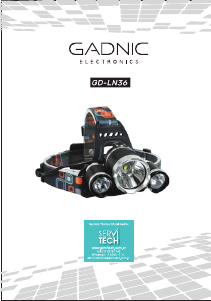 Manual de uso Gadnic LIN00005 Linterna