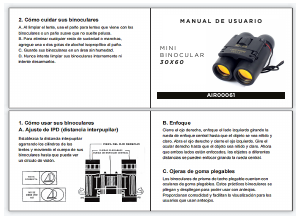 Manual de uso Gadnic AIR00061 Prismáticos