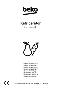 Bedienungsanleitung BEKO GNO46622XPN Kühl-gefrierkombination