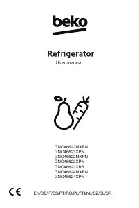 Mode d’emploi BEKO GNO46623XBR Réfrigérateur combiné