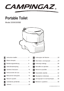 Mode d’emploi Campingaz 2000030582 Toilette portable