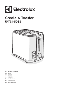 사용 설명서 일렉트로룩스 E4TS1-50SS Create 4 토스터