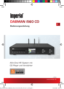 Manuale Imperial Dabman i560 CD Radio
