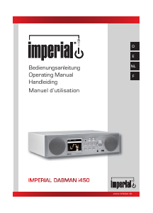 Manual Imperial Dabman I450 Radio