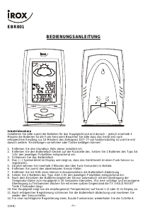 Manual Irox EBR801 Weather Station