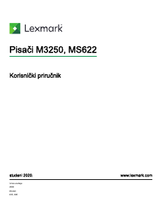 Priručnik Lexmark MS622 Pisač