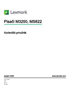 Priručnik Lexmark M3250 Pisač