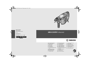 Priručnik Bosch GBH 4-32 DFR Rotacijski čekić
