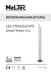 Bedienungsanleitung Melitec Smart Tower ST52 Leuchte
