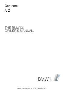 Handleiding BMW i3 (2015)