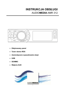 Instrukcja Audiomedia AMR 312R Radio samochodowe