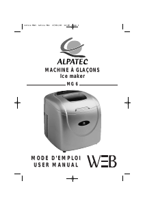 Manual Alpatec MG 6 Ice Cube Maker