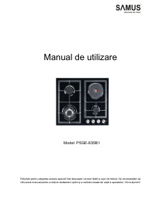 Manual Samus PSGE-63SB1 Plită