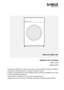 Manual Samus WSL-7124 Mașină de spălat
