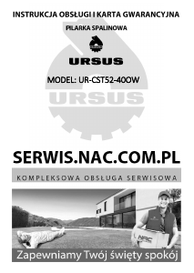 Instrukcja Ursus UR-CST52-400W Piła łańcuchowa