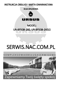 Instrukcja Ursus UR-BP508-260LS Podkaszarka do trawy