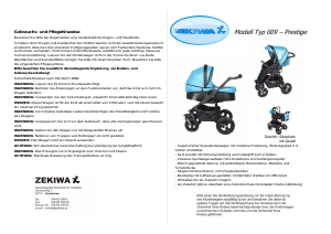 Bedienungsanleitung ZEKIWA Prestige Kinderwagen