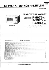 Bedienungsanleitung Sharp R5975(W) Mikrowelle