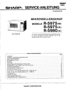 Bedienungsanleitung Sharp R5980(B) Mikrowelle
