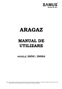 Manual Samus SM561ANS Aragaz
