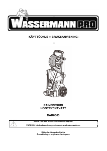 Bruksanvisning Wassermann DAR 0363 Högtryckstvätt