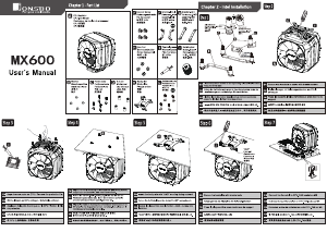 Manual Jonsbo MX600 CPU Cooler