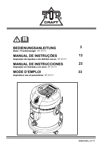 Manual de uso Topcraft NT 01/11 Aspirador