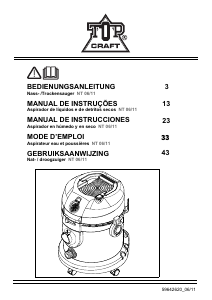 Manual de uso Topcraft NT 06/11 Aspirador