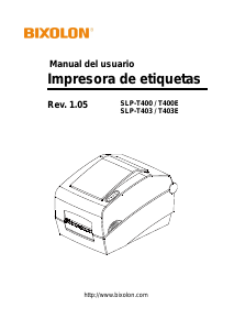 Manual de uso Bixolon SLP-T400E Rotuladora