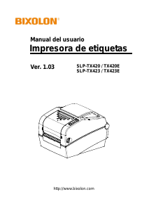 Manual de uso Bixolon SLP-TX420 Rotuladora