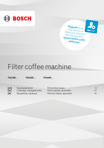 Rokasgrāmata Bosch TKA3M131 Kafijas automāts