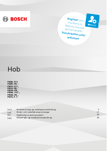 Bruksanvisning Bosch PKF631FB2Y Kokeplate
