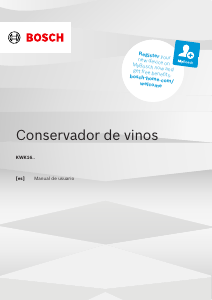 Manual de uso Bosch KWK16ABGB Vinoteca