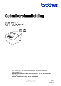 Handleiding Brother QL-710W Labelprinter