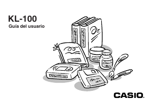 Manual de uso Casio KL-100 Rotuladora