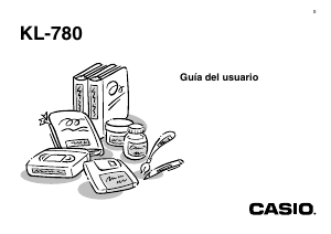 Manual de uso Casio KL-780 Rotuladora
