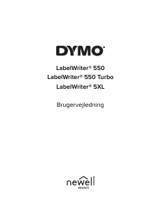 Brugsanvisning Dymo LabelWriter 550 Etiketmaskine
