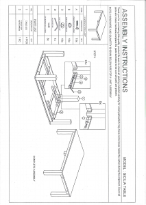 Mode d’emploi Talgø Sicilia Table de salle à manger