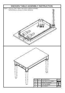 Manual Talgø Smogen (120x80) Dining Table