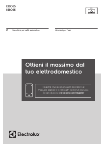 Manuale Electrolux EBC65 Macchina per espresso