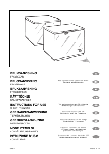 Bruksanvisning Electrolux ECM26111W Frys