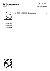 Manual Electrolux EGG64272K Placa