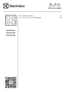 Manual Electrolux EGG75372K Hob