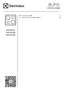 Manual Electrolux EGG75372M Hob