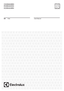 Handleiding Electrolux EGS6424SX Kookplaat