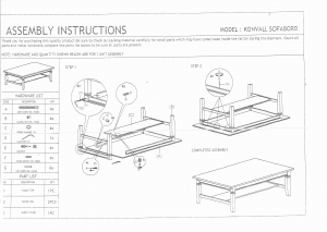 Hướng dẫn sử dụng Talgø Konvall Bàn cà phê