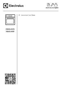 Manuale Electrolux EB4GL40SP Forno