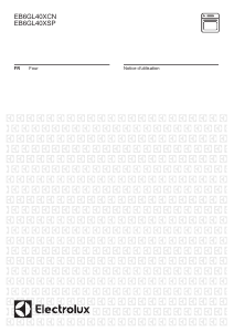 Mode d’emploi Electrolux EB6GL40XSP Four