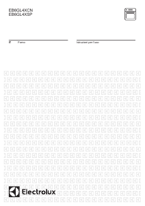 Manuale Electrolux EB6GL4XSP Forno